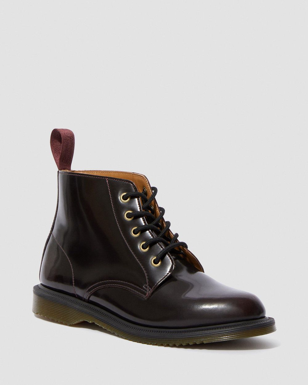 Dr Martens Emmeline Arcadia Kožené Lace Up Členkové Topánky Damske ( Červené ) SK 016-EWKFOX